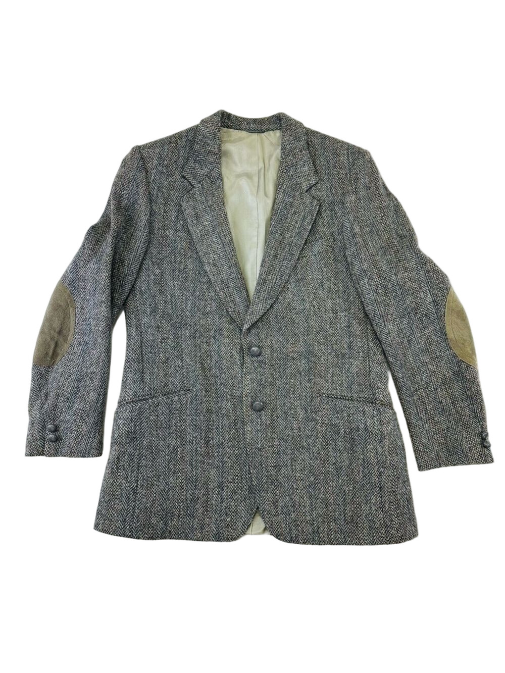 Harris Tweed herringbone sportcoat 42L mens pure wool Heritagecore Classiccore
